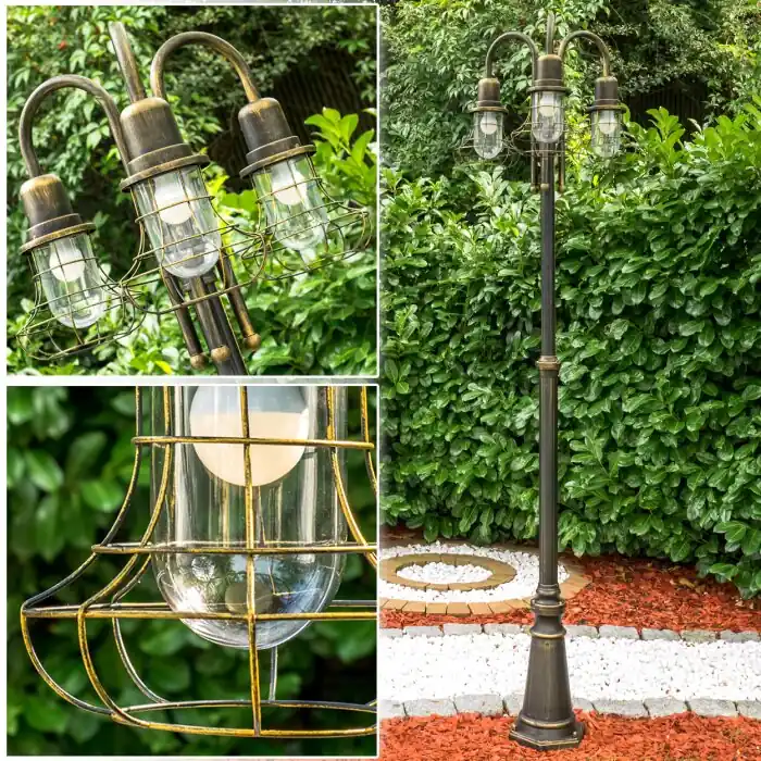 BORKAN Kandelaar Bruin, Goud, 3-lichts Flitsaanbieding
