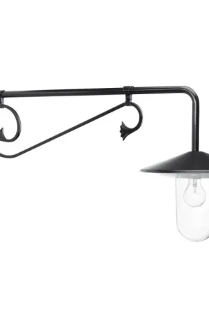 Aanbieding KS Verlichting Louvre Muurlamp Zwart, 1-licht
