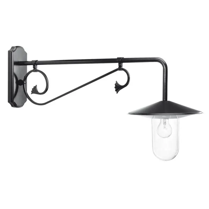 Aanbieding KS Verlichting Louvre Muurlamp Zwart, 1-licht
