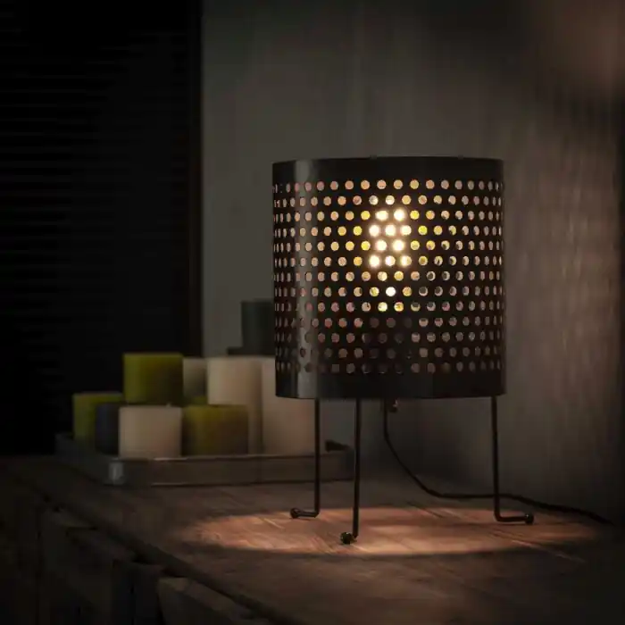 Oostrum Tafellamp Zwart, 1-licht Beste Prijs
