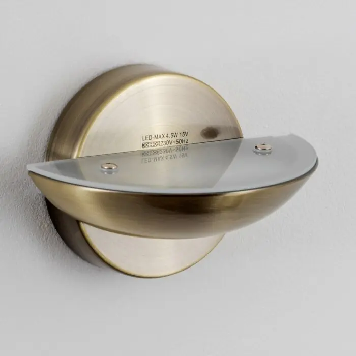 Uitverkoop Dominical Muurlamp LED Messing, 2-lichts