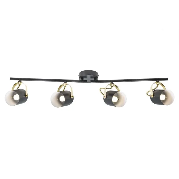 Bestel Nu Nordlux LOTUS Plafond spot Messing, Zwart, 4-lichts