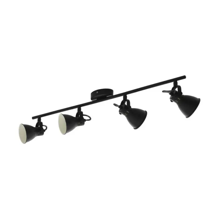 Lage Kosten EGLO SERAS Plafond spot LED Zwart, 4-lichts
