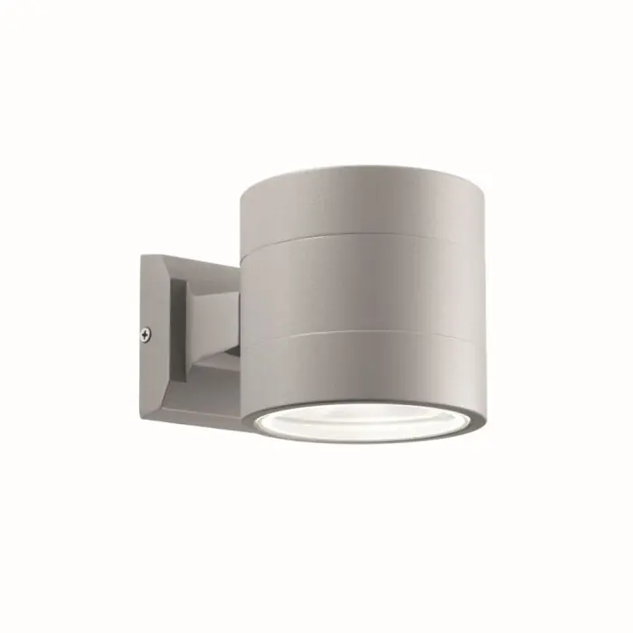 Ideallux SNIF Buiten muurverlichting Grijs, 1-licht Koop Online