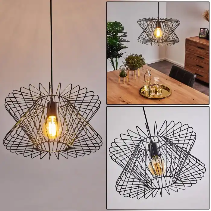 Bischkek Hanger Zwart, 1-licht Hete Deal