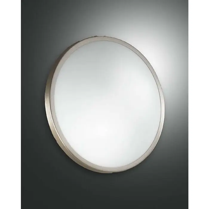 Beste Prijs Fabas Luce PLAZA Plafondlamp Nikkel mat, 2-lichts