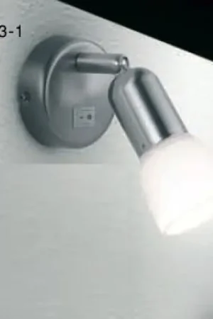 Actieprijs Globo CATHY Spotlamp roestvrij staal, Nikkel mat, 1-licht
