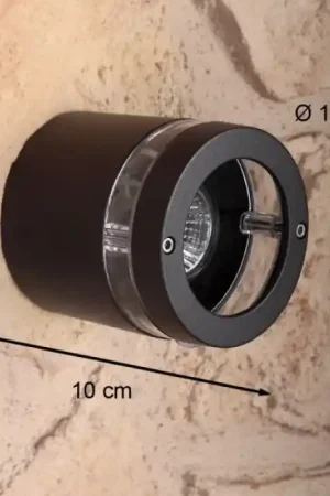 Actieprijs Lutec Focus Buiten muurverlichting Antraciet, 1-licht
