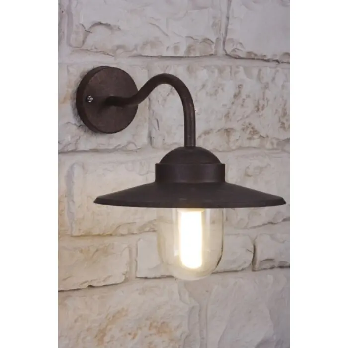 Nordlux LUXEMBOURG Buiten muurverlichting Bruin, Roest, Transparant, Helder, 1-licht Beste Prijs