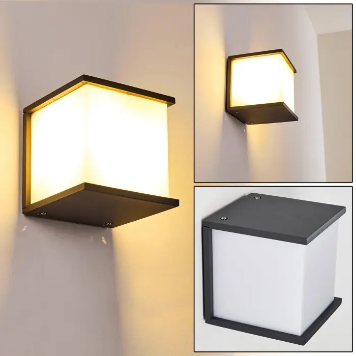Ebba Buiten muurverlichting Antraciet, 1-licht Weekendaanbieding