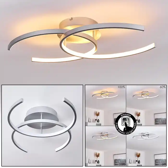 Shop Nu Guinea Plafondlamp LED Titan, 2-lichts