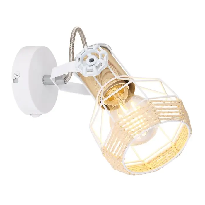Gereduceerde Prijs Globo BANA Spotlamp Bruin, Wit, 1-licht