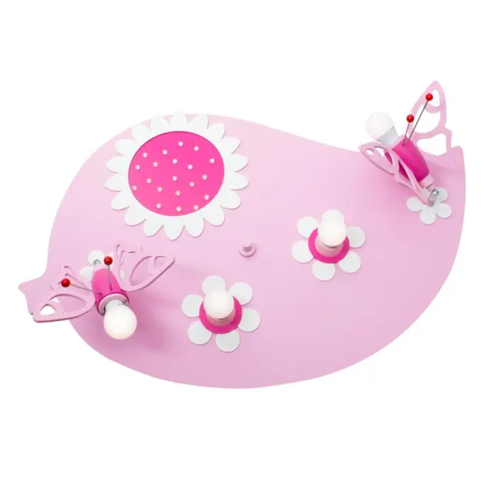 Elobra FALTER Plafondlamp Roze, 4-lichts Veilige Betaling