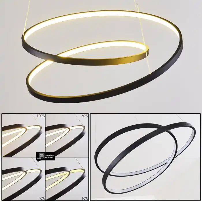 Op = Op Pura Hanger LED Zwart, 1-licht