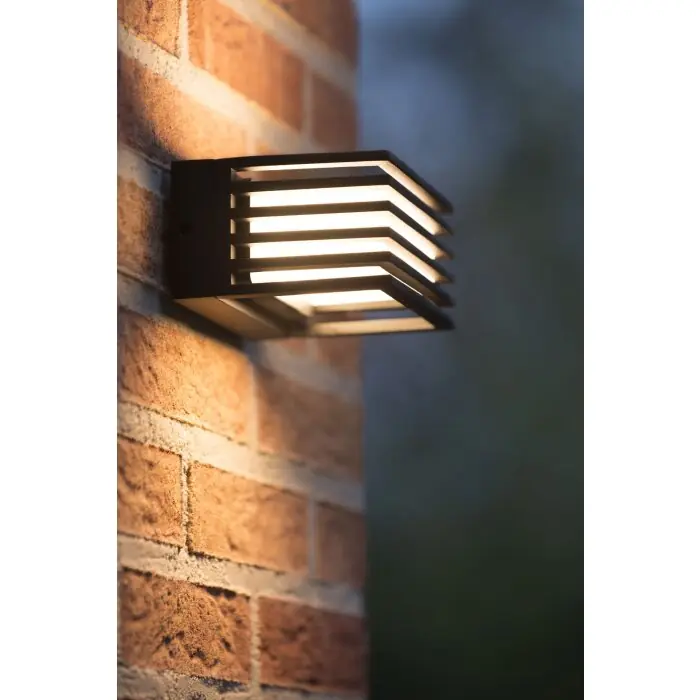 Lucide MALTA-LED Buiten muurverlichting Zwart, 1-licht Seizoensaanbieding