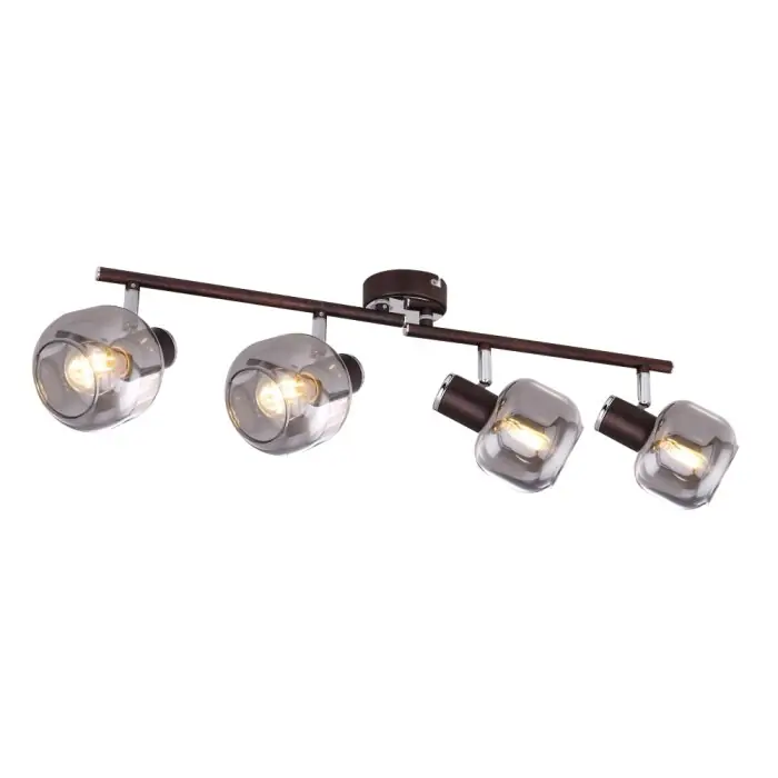 Goedkoop Globo KABU Spotlamp Koperkleurig, 4-lichts