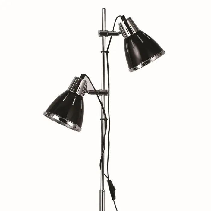 Ideallux ELVIS Staande lamp Zwart, 2-lichts Koopje