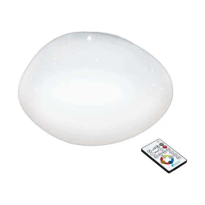 Voordeelprijs EGLO SILERAS-A Plafondlamp LED Wit, 1-licht, Afstandsbediening