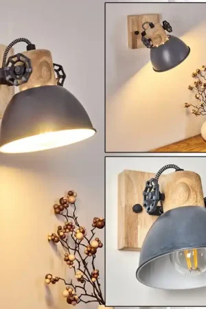 Aanbieding Orny Muurlamp Hout licht, 1-licht