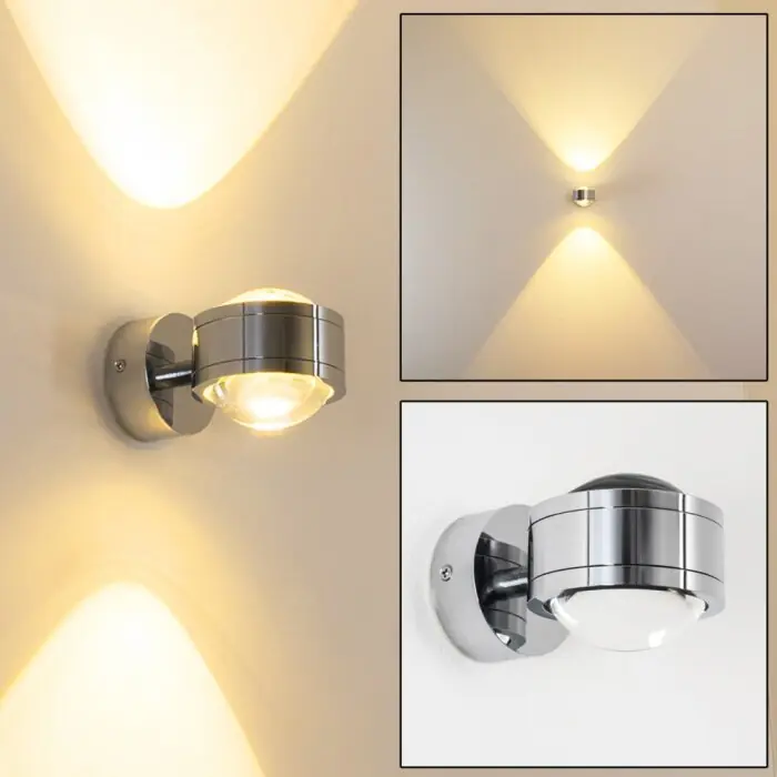 Alleen Vandaag Indore Muurlamp LED Chroom, 2-lichts
