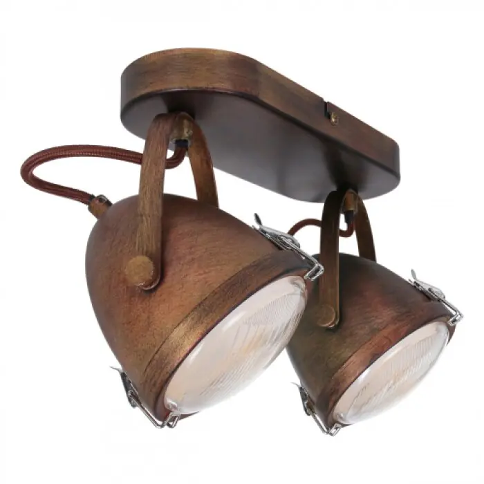 Exclusieve Aanbieding Steinhauer Mexlite Plafondlamp Bruin, 2-lichts