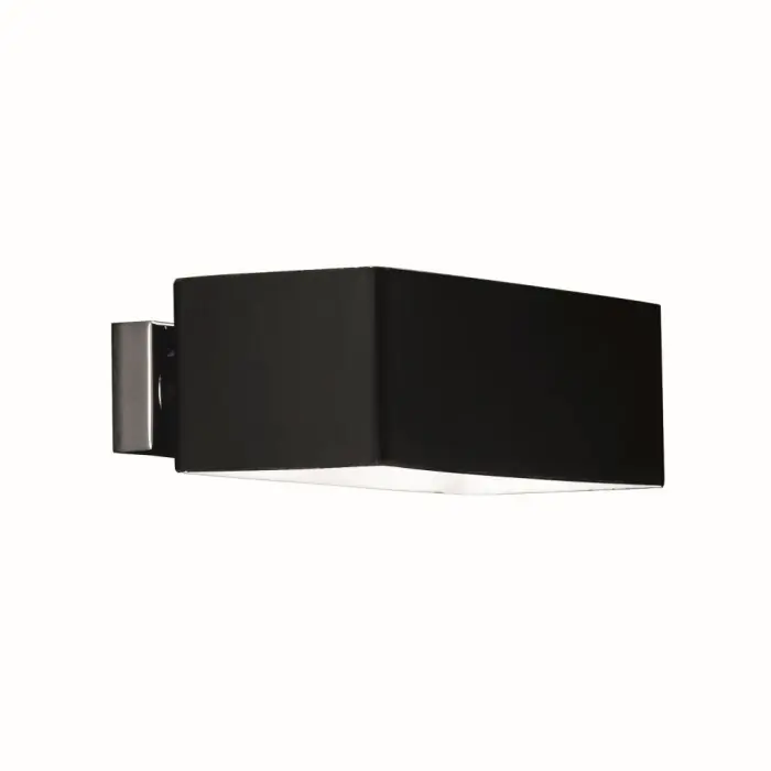 Ideallux BOX Muurlamp Zwart, 2-lichts Gratis Retour