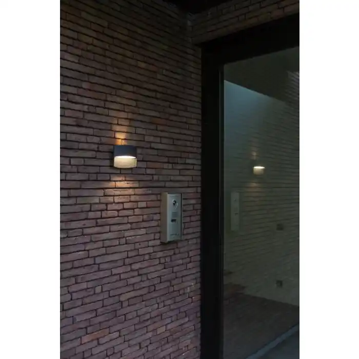 Lutec Lotus Buiten muurverlichting LED Antraciet, 1-licht Weekendaanbieding