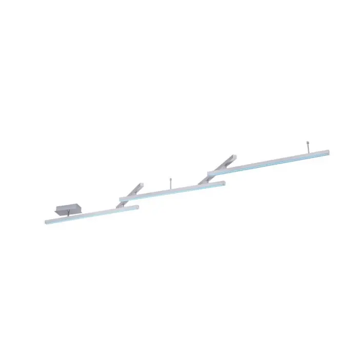 Nieuw Trio WiZ MELBY Plafondlamp LED Nikkel mat, 1-licht, Afstandsbediening, Kleurwisselaar