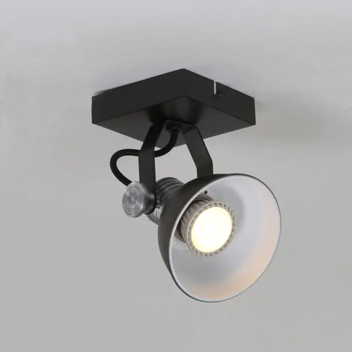 Steinhauer BROOKLY Spotlamp LED Zwart, 1-licht Fabrieksprijs
