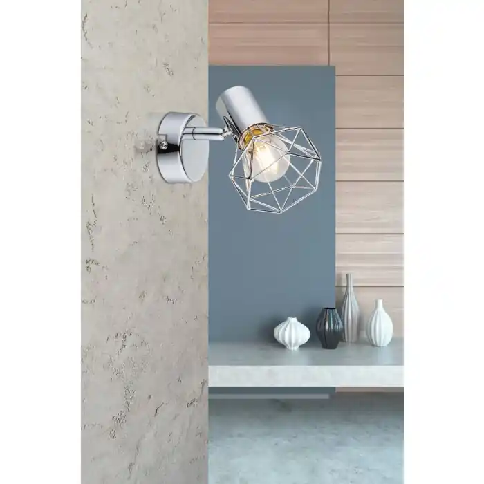 Globo XARA Muurlamp Chroom, 1-licht Koop Online