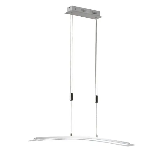 Honsel Metis Hanglamp LED Nikkel mat, 1-licht, Kleurwisselaar Op = Op