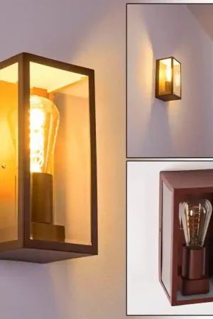 Aanbieding Hakkas Buiten muurverlichting Bruin, 1-licht