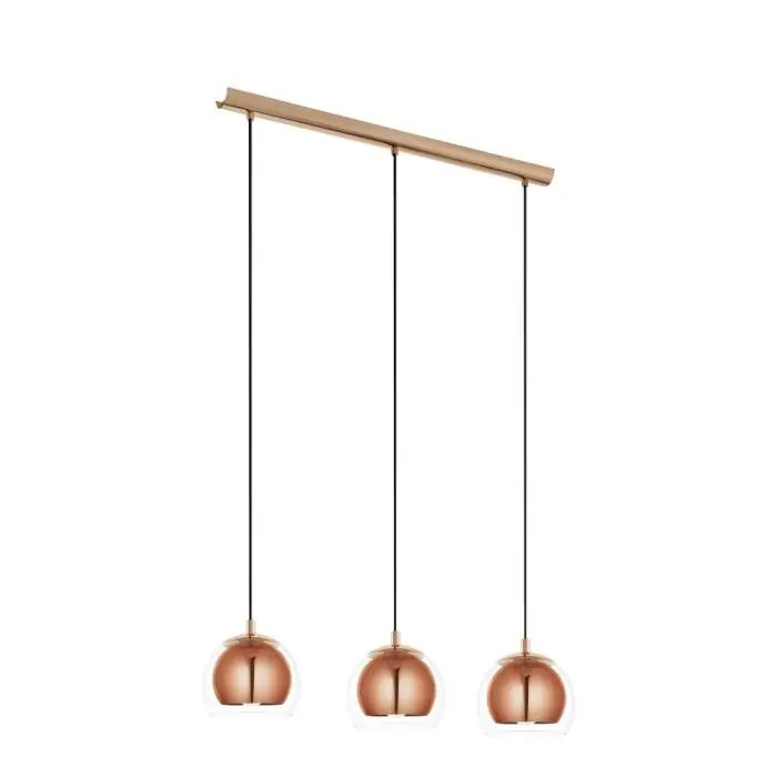 Eglo ROCAMAR Hanglamp Koperkleurig, 3-lichts Direct Beschikbaar