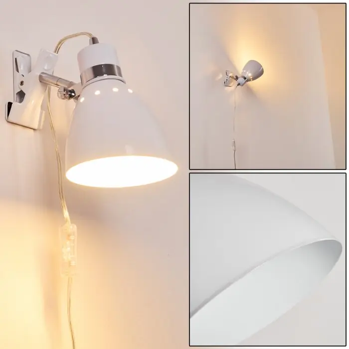 Stranderott Klemlamp Wit, 1-licht Lage Prijs
