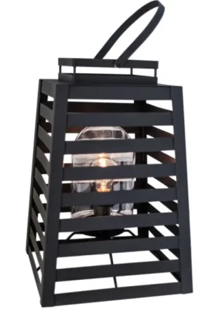 Beperkt Aanbod By Rydens Yankton Buiten staande lamp Zwart, 1-licht