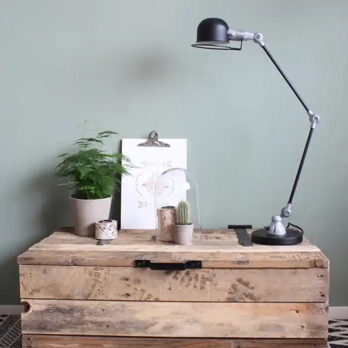 Korting Steinhauer Darvin Tafellamp Grijs, Zwart, 1-licht
