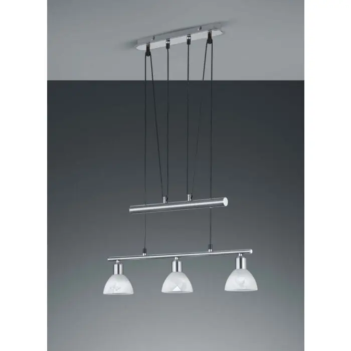 Hete Deal Trio LEVISTO Hanglamp LED Nikkel mat, 3-lichts