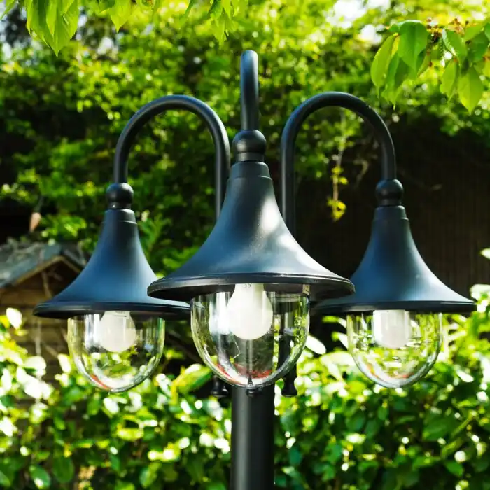 Aanbieding Elgin Kandelaar Zwart, 3-lichts