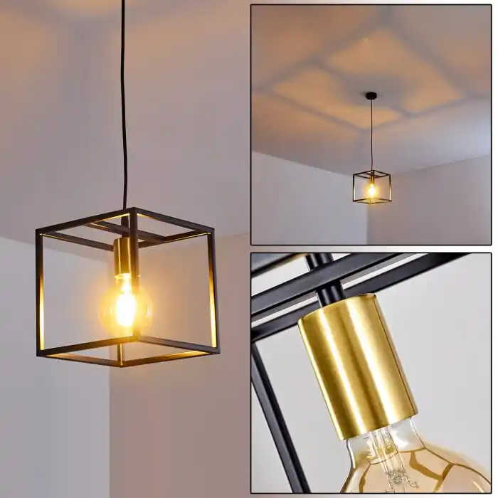 Ibusuki Hanger Goud, Messing, Zwart, 1-licht Weekendaanbieding