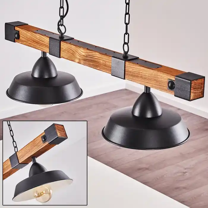 Gereduceerde Prijs Corippo Hanglamp Bruin, Zwart, 2-lichts