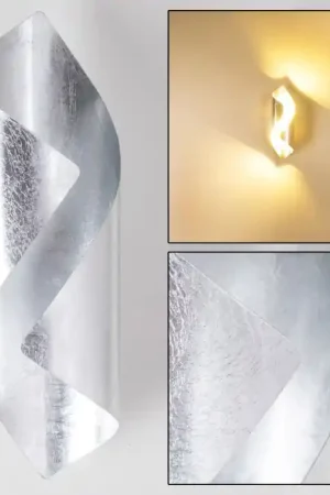 Aanbieding Ogarrio Muurlamp LED Zilver, 2-lichts