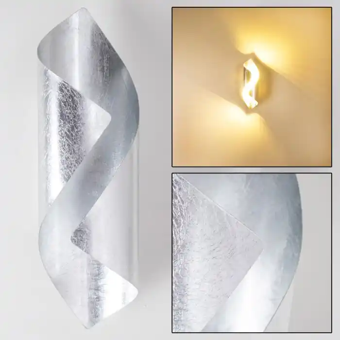 Aanbieding Ogarrio Muurlamp LED Zilver, 2-lichts