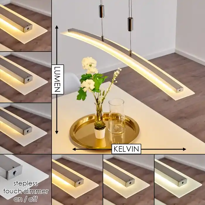Koop Vandaag Delaware Hanglamp LED Zilver, 1-licht