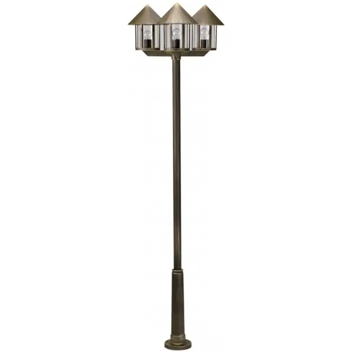 Albert 42 Padverlichting Bruin, Messing, 3-lichts Weekendaanbieding