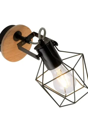 Alleen Vandaag Leuchten-Direkt JARO Muurlamp Hout licht, 1-licht