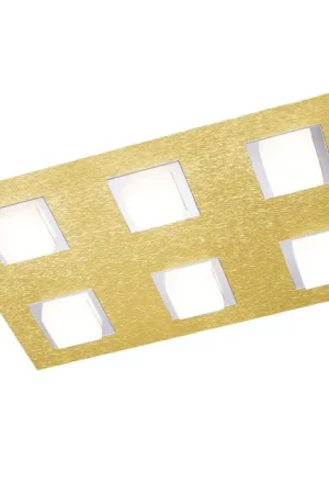 Grossmann BASIC Plafondlamp LED Messing, 6-lichts Must-Have