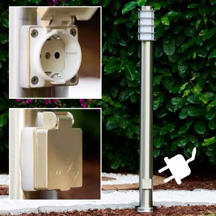Tunes Staande lamp, Pad licht roestvrij staal, 1-licht Gratis Retour