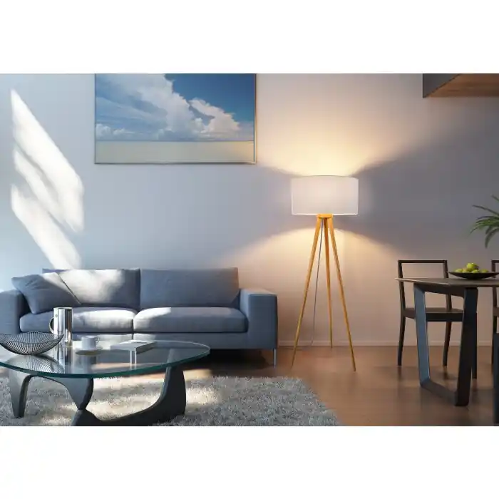 Nino-Leuchten STABILO Staande lamp Hout licht, 1-licht Aanbieding