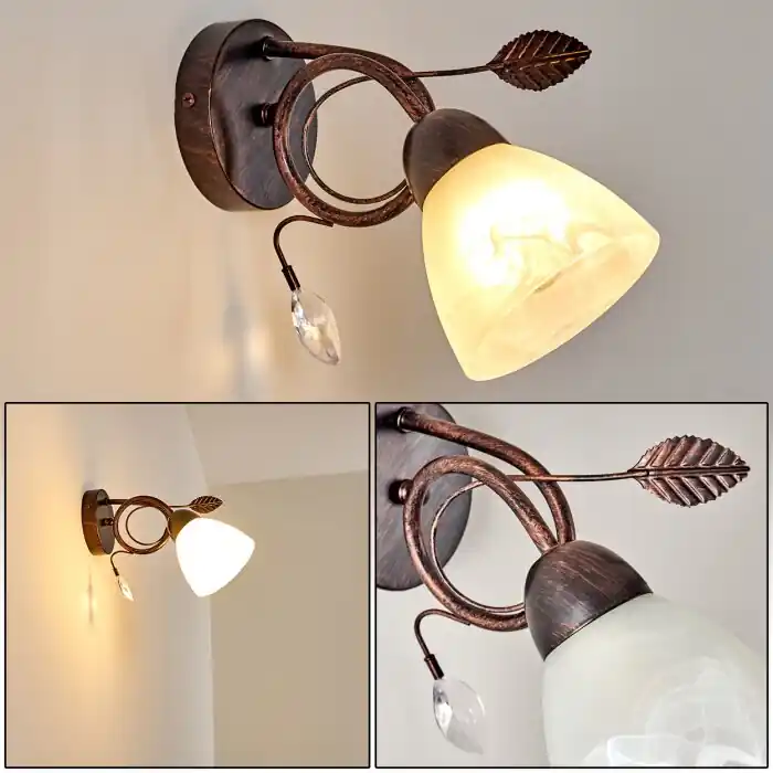 Goedkoop Peccia Muurlamp Roest, 1-licht