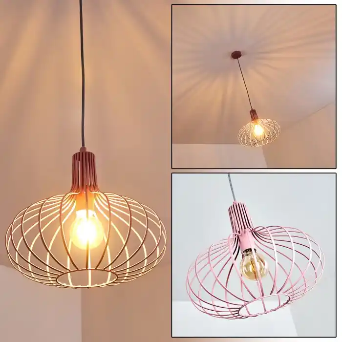 Tijdelijk Beschikbaar Mattmar Hanger Grijs, Roze, 1-licht